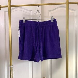 TNA Electric Purple Terry Shorts